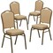 Flash Furniture Beige Fabric Banquet Chair, PK4 4-FD-C01-ALLGOLD-H20124E-GG - alternate 2