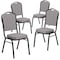 Flash Furniture Gray Fabric Banquet Chair, PK4 4-FD-C01-B-5-GG - alternate 7