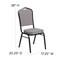 Flash Furniture Gray Fabric Banquet Chair, PK4 4-FD-C01-B-5-GG - alternate 5