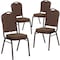 Flash Furniture Brown Fabric Banquet Chair, PK4 4-FD-C01-COPPER-008-T-02-GG - alternate 5