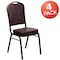 Flash Furniture Brown Vinyl Banquet Chair, PK4 4-FD-C01-COPPER-BRN-VY-GG - alternate 5