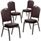Flash Furniture Brown Vinyl Banquet Chair, PK4 4-FD-C01-COPPER-BRN-VY-GG - alternate 10