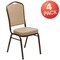 Flash Furniture Tan Vinyl Banquet Chair, PK4 4-FD-C01-COPPER-TN-VY-GG - alternate 6