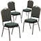 Flash Furniture Green Fabric Banquet Chair, PK4 4-FD-C01-GOLDVEIN-0640-GG - alternate 2