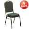 Flash Furniture Green Fabric Banquet Chair, PK4 4-FD-C01-GOLDVEIN-0640-GG - alternate 1