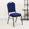 Flash Furniture Navy Blue Fabric Banquet Chair, PK4 4-FD-C01-GOLDVEIN-208-GG - alternate 1