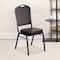 Flash Furniture Black Vinyl Banquet Chair, PK4 4-FD-C01-GOLDVEIN-BK-VY-GG - alternate 1