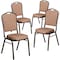 Flash Furniture Gold Fabric Banquet Chair, PK4 4-FD-C01-GOLDVEIN-GO-GG - alternate 3