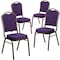 Flash Furniture Purple Fabric Banquet Chair, PK4 4-FD-C01-PUR-GV-GG - alternate 2
