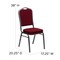 Flash Furniture Burgundy Fabric Banquet Chair, PK4 4-FD-C01-SILVERVEIN-3169-GG - alternate 6
