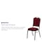 Flash Furniture Burgundy Fabric Banquet Chair, PK4 4-FD-C01-SILVERVEIN-3169-GG - alternate 7