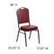 Flash Furniture Burgundy Vinyl Banquet Chair, PK4 4-FD-C01-SILVERVEIN-BURG-VY-GG - alternate 5