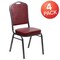 Flash Furniture Burgundy Vinyl Banquet Chair, PK4 4-FD-C01-SILVERVEIN-BURG-VY-GG - alternate 4