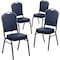Flash Furniture Navy Vinyl Banquet Chair, PK4 4-FD-C01-SILVERVEIN-NY-VY-GG - alternate 6