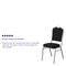 Flash Furniture Black Fabric Banquet Chair, PK4 4-FD-C01-S-11-GG - alternate 10