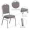 Flash Furniture Gray Fabric Banquet Chair, PK4 4-FD-C01-S-12-GG - alternate 5