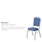 Flash Furniture Blue Fabric Banquet Chair, PK4 4-FD-C01-S-7-GG - alternate 10