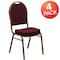 Flash Furniture Burgundy Fabric Banquet Chair, PK4 4-FD-C03-ALLGOLD-EFE1679-GG - alternate 1