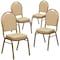 Flash Furniture Beige Fabric Banquet Chair, PK4 4-FD-C03-ALLGOLD-H20124E-GG - alternate 3