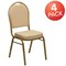 Flash Furniture Beige Fabric Banquet Chair, PK4 4-FD-C03-ALLGOLD-H20124E-GG - alternate 1