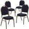 Flash Furniture Navy Fabric Banquet Chair, PK4 4-FD-C03-ALLGOLD-H203774-GG - alternate 4