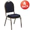 Flash Furniture Navy Fabric Banquet Chair, PK4 4-FD-C03-ALLGOLD-H203774-GG - alternate 1
