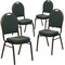 Flash Furniture Green Fabric Banquet Chair, PK4 4-FD-C03-GOLDVEIN-4003-GG - alternate 3