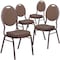 Flash Furniture Brown Fabric Banquet Chair, PK4 4-FD-C04-COPPER-008-T-02-GG - alternate 5