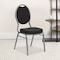 Flash Furniture Black Fabric Banquet Chair, PK4 4-FD-C04-SILVERVEIN-S076-GG - alternate 1
