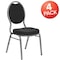 Flash Furniture Black Fabric Banquet Chair, PK4 4-FD-C04-SILVERVEIN-S076-GG - alternate 5