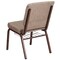 Flash Furniture Beige Fabric Church Chair, PK4 4-FD-CH02185-CV-BGE1-BAS-GG - alternate 3