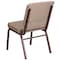 Flash Furniture Beige Fabric Church Chair, PK4 4-FD-CH02185-CV-BGE1-GG - alternate 5