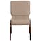 Flash Furniture Beige Fabric Church Chair, PK4 4-FD-CH02185-CV-BGE1-GG - alternate 6