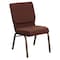 Flash Furniture Brown Fabric Church Chair, PK4 4-FD-CH02185-GV-10355-GG - alternate 2