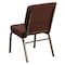 Flash Furniture Brown Fabric Church Chair, PK4 4-FD-CH02185-GV-10355-GG - alternate 4