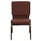 Flash Furniture Brown Fabric Church Chair, PK4 4-FD-CH02185-GV-10355-GG - alternate 6