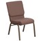 Flash Furniture Brown Dot Fabric Church Chair, PK4 4-FD-CH02185-GV-BNDOT-GG - alternate 3