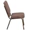 Flash Furniture Brown Dot Fabric Church Chair, PK4 4-FD-CH02185-GV-BNDOT-GG - alternate 7