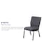 Flash Furniture Dark Gray Fabric Church Chair, PK4 4-FD-CH02185-SV-DKGY-GG - alternate 10
