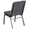 Flash Furniture Dark Gray Fabric Church Chair, PK4 4-FD-CH02185-SV-DKGY-GG - alternate 6