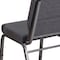 Flash Furniture Dark Gray Fabric Church Chair, PK4 4-FD-CH02185-SV-DKGY-GG - alternate 7