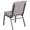 Flash Furniture Gray Dot Fabric Church Chair, PK4 4-FD-CH02185-SV-GYDOT-BAS-GG - alternate 3
