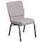 Flash Furniture Gray Dot Fabric Church Chair, PK4 4-FD-CH02185-SV-GYDOT-GG - alternate 2