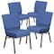 Flash Furniture Blue Fabric Church Chair, PK4 4-FD-CH0221-4-GV-BLUE-BAS-GG - alternate 5