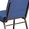 Flash Furniture Blue Fabric Church Chair, PK4 4-FD-CH0221-4-GV-BLUE-GG - alternate 2