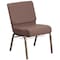 Flash Furniture Brown Dot Fabric Church Chair, PK4 4-FD-CH0221-4-GV-BNDOT-BAS-GG - alternate 3