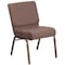 Flash Furniture Brown Dot Fabric Church Chair, PK4 4-FD-CH0221-4-GV-BNDOT-GG - alternate 2