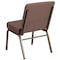 Flash Furniture Brown Dot Fabric Church Chair, PK4 4-FD-CH0221-4-GV-BNDOT-GG - alternate 4