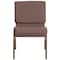 Flash Furniture Brown Dot Fabric Church Chair, PK4 4-FD-CH0221-4-GV-BNDOT-GG - alternate 6