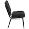 Flash Furniture Black Dot Fabric Church Chair, PK4 4-FD-CH0221-4-GV-S0806-BAS-GG - alternate 7